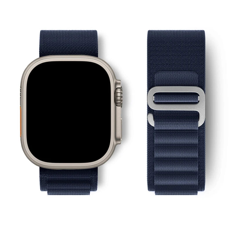 Alpine loop Strap for Apple watch Ultra Band 49mm 45mm 46mm 44mm 41mm 42mm 40mm Nylon bracelet correa series 10 9 8 7 SE 6 5 4 3