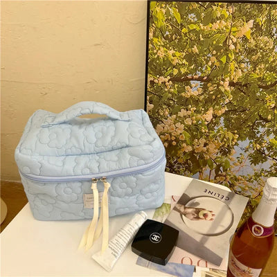 2024 NEW FLOWER PATTERN MAKEUP BAG – COSMETIC TOILETRY ORGANIZER ZIPPER TRAVEL POUCH FOR WOMEN