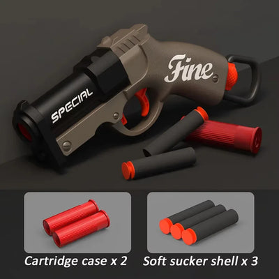Mini S686 Shell Throwing Soft Bullet Launcher Toy Gun Airsoft Foam Bullet Blaster CS Outdoor Weapon Children Pistol