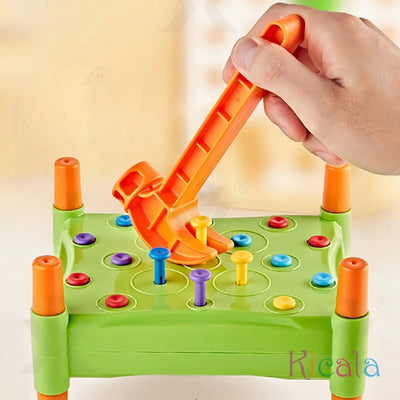 Montessori Nail Screw Games Fine Motor Training Toys Sensory Learning Color Cognition Set Educational Toys For Autistic Kids