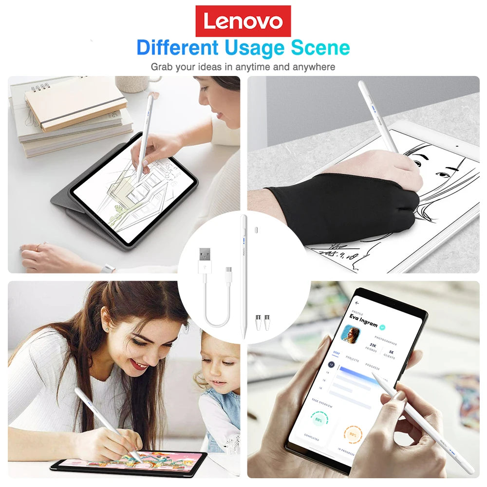Lenovo thinkplus Universal BP16 Touch Pen For Tablet Mobile Android ios Phone iPad Accessories Drawing Tablet Stylus Pen