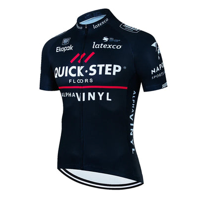 QUICK STEP 2025 SUMMER CYCLING JERSEY – SHORT SLEEVE, BREATHABLE, QUICK-DRY RACING BIKE SHIRT FOR MEN