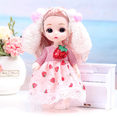 Mini multi-joint Molly girl doll 17 cm changeable constant tide confused Barbie doll