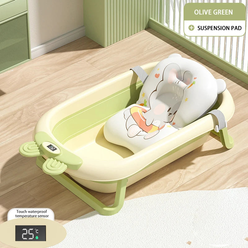 Baby Folding Tub Baby Tub 0-6 years old Large size Newborn Baby Products Bath Seat Bathtub Children's Baby Shower Tub Wash basin
