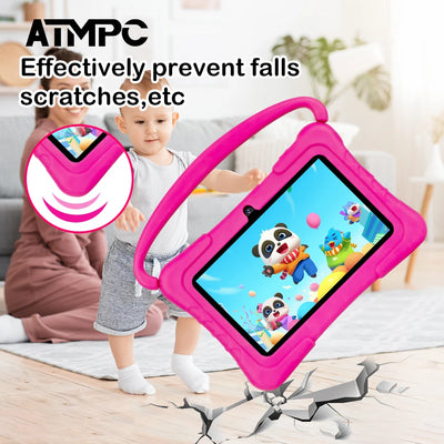 ATMPC Kids Tablet PC with iWawa Android 11 7 inch Tablet 3GB RAM+32GB ROM 2.4G WIFI Bluetooth 4.2 , Children's learning tablet