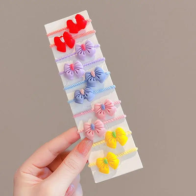 40PCS/10PCS Girls Hair Accessories Kids Hair Clip Toddler Elastic Hair Bands Baby Hair Wear Hair Styling Tool Headdress Headwear