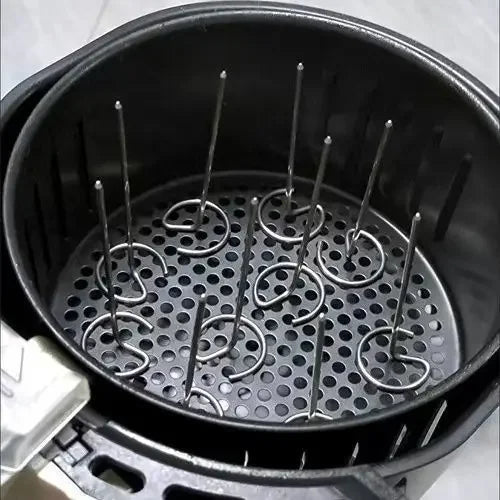 Stainless Steel BBQ Skewers for Air Fryer/Oven - Vertical Grill Kebab Rack