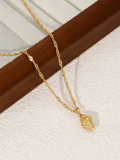 Vintage Shiny Shell Starfish Pendant Necklace for Women Simple Multilayer Thin Chain Choker Bridal Neck Jewelry