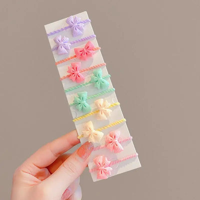 40PCS/10PCS Girls Hair Accessories Kids Hair Clip Toddler Elastic Hair Bands Baby Hair Wear Hair Styling Tool Headdress Headwear