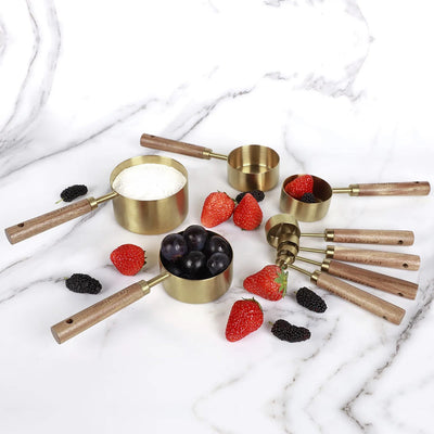 11/6pc Stainless Steel Measuring Cup Spoon Set Espresso Making Measuring Tools Coffee Measure Spoon Kitchen Gadget Measure Scoop