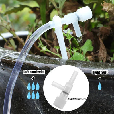 Transparent 1/4'' Bend Arrow Dripper Regulating Micro Drip Irrigation Kit Garden Water Connector 4/7mm Hose Dripper Greenhouse