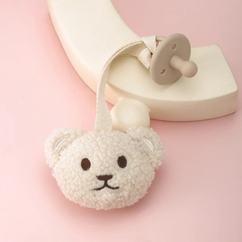 Baby Pacifier Clip Sherpa Star Moon Infant Newborn Pacifier Chain Silicone Nipple Soother Dummy Holder BPA Free Baby Accessory