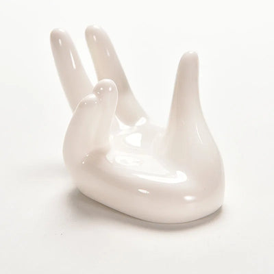 White Porcelain Ceramic Air Plant Tillandsia Holder Flower Office Desk Decor Chic Home Decoration Garden Ornaments