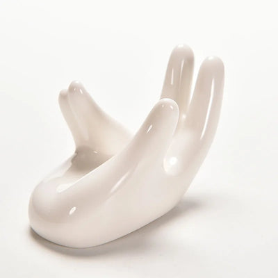 White Porcelain Ceramic Air Plant Tillandsia Holder Flower Office Desk Decor Chic Home Decoration Garden Ornaments