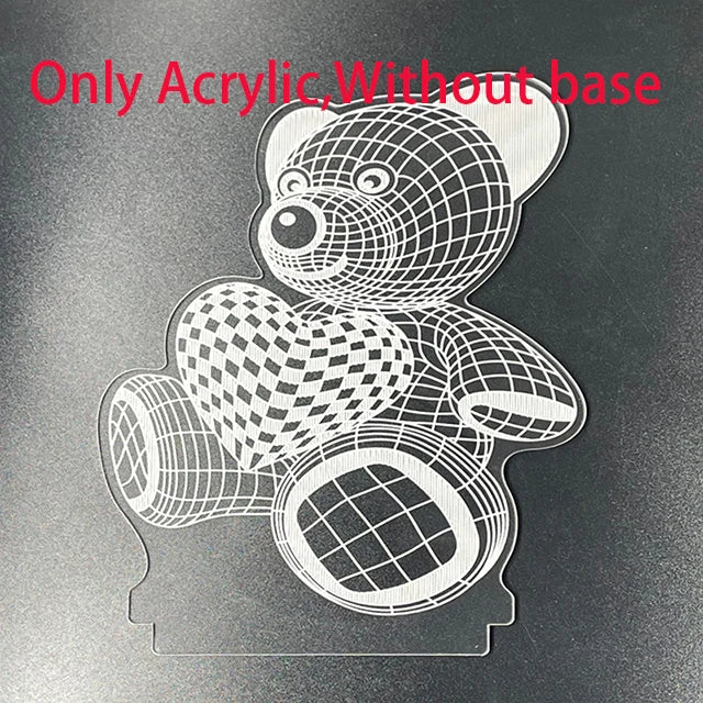 3D Lamp Acrylic USB LED Night Lights Neon Sign Lamp Xmas Christmas Decorations for Home Bedroom Birthday Decor Wedding Gifts