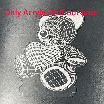 3D Lamp Acrylic USB LED Night Lights Neon Sign Lamp Xmas Christmas Decorations for Home Bedroom Birthday Decor Wedding Gifts
