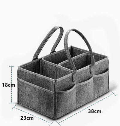 Multifunctional Felt Diaper Bags Baby Newborn Things Nursery Organizer Diaper Stackers & Caddies Diaper Pouch Large Storage Bag