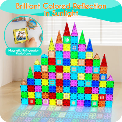 EDUCIRO Magnetic Building Blocks Construction Set Building Puzzle Tiles  Educational Game Children Montessori Toys Gifts