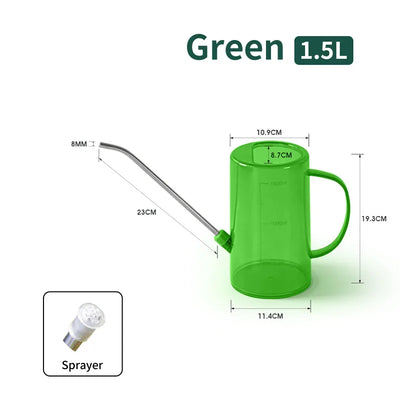 1/1.5l Long Spout Watering Can With Gardening Shovel Set Garden Irrigation Spraying Pot For Indoor Outdoor Plants Flower Office