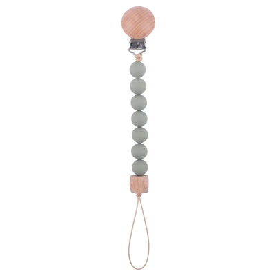 New Baby Products Made of Beech Wood Pacifier Clip To Soothe Silicone Bite Grind Teeth Angle Pacifier Chain Baby Toys Bebes
