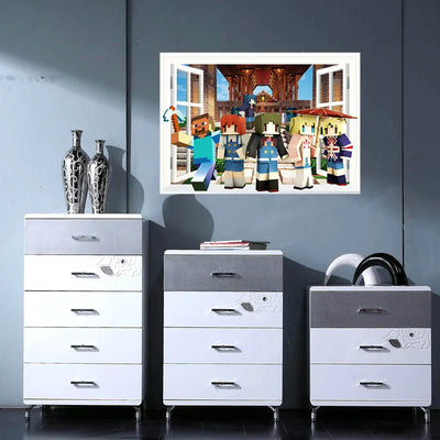 3D Cartoon Games Wall Stickers  Gifts for children wall stickers for kids   Environmental PVC decoration for wall