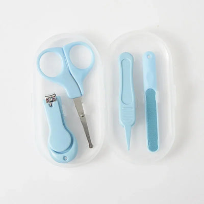 4pcs/set Baby Nail Clipper Small Nail Trimmer Scissors Files Booger Clip Set Anti Pinch Nail Cutter Baby Care Tools