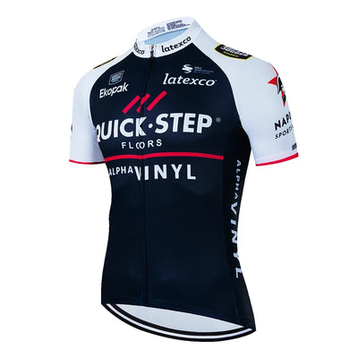 QUICK STEP 2025 SUMMER CYCLING JERSEY – SHORT SLEEVE, BREATHABLE, QUICK-DRY RACING BIKE SHIRT FOR MEN