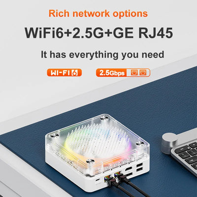 Genmachine 7640HS ES Mini PC Windows 11 Ryzen WiFi 6 Gaming PC 6Cores 12Threads CPU Supprot DDR5 4800MHz Diy Gaming Computer