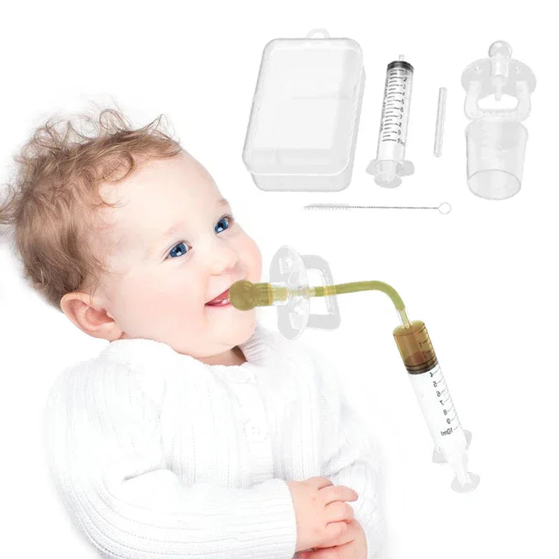 Baby Kids Smart Medicine Dispenser Needle Feeder Squeeze Medicine Dropper Dispenser Pacifier Feeding Utensils Baby Accessories