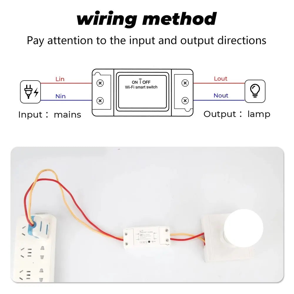 1pcs Wifi DIY Interruptor Smart Switch Wireless Remote Controller Home Control Works with Alexa Google Home