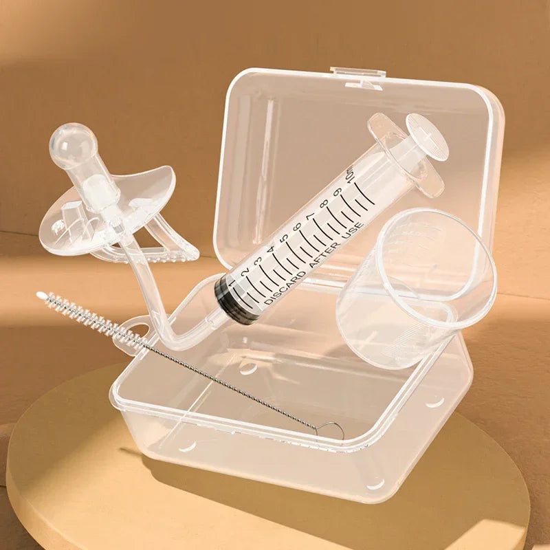 Baby Kids Smart Medicine Dispenser Needle Feeder Squeeze Medicine Dropper Dispenser Pacifier Feeding Utensils Baby Accessories