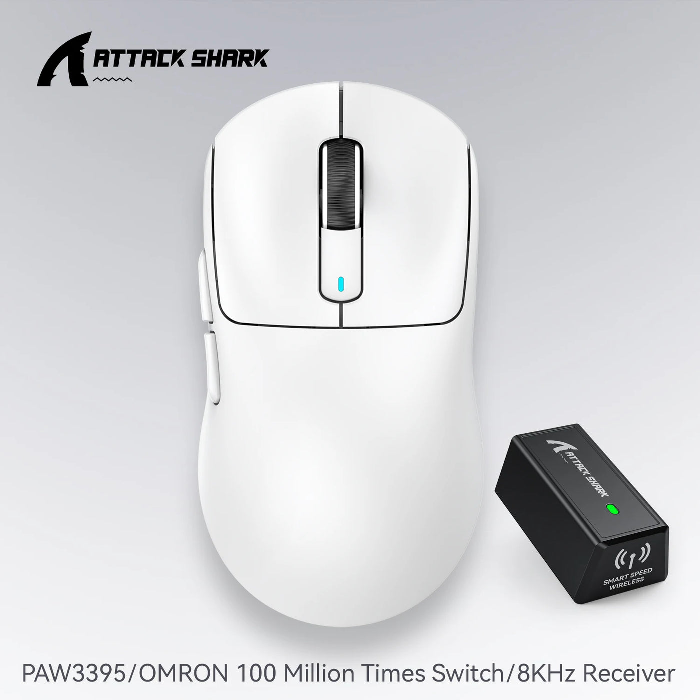 AttackShark X3/X3Pro Wireless Gaming Mouse,PAW3395 26K DPI 1K/4K, 3-mode lightweight gaming mouse,suitable for multiple systems