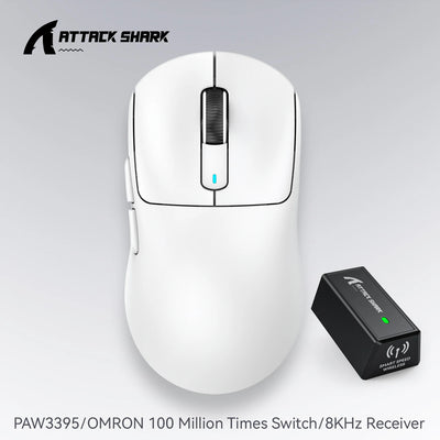 AttackShark X3/X3Pro Wireless Gaming Mouse,PAW3395 26K DPI 1K/4K, 3-mode lightweight gaming mouse,suitable for multiple systems
