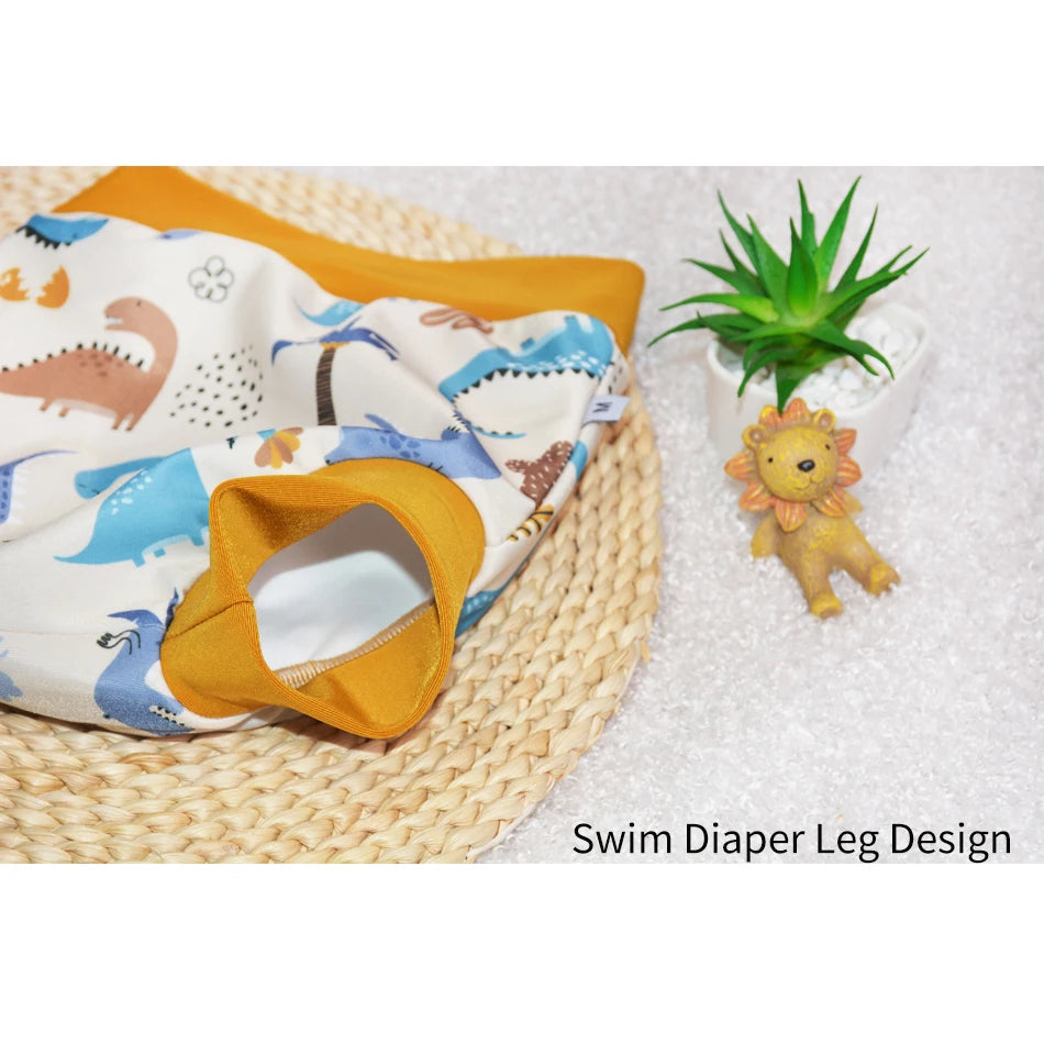 New Arrival Eezkoala Leakproof Swimming Diaper Newborn Baby High Waist Swim Nappies Washable Sunproof Baby Swimwear Cloth Nappys
