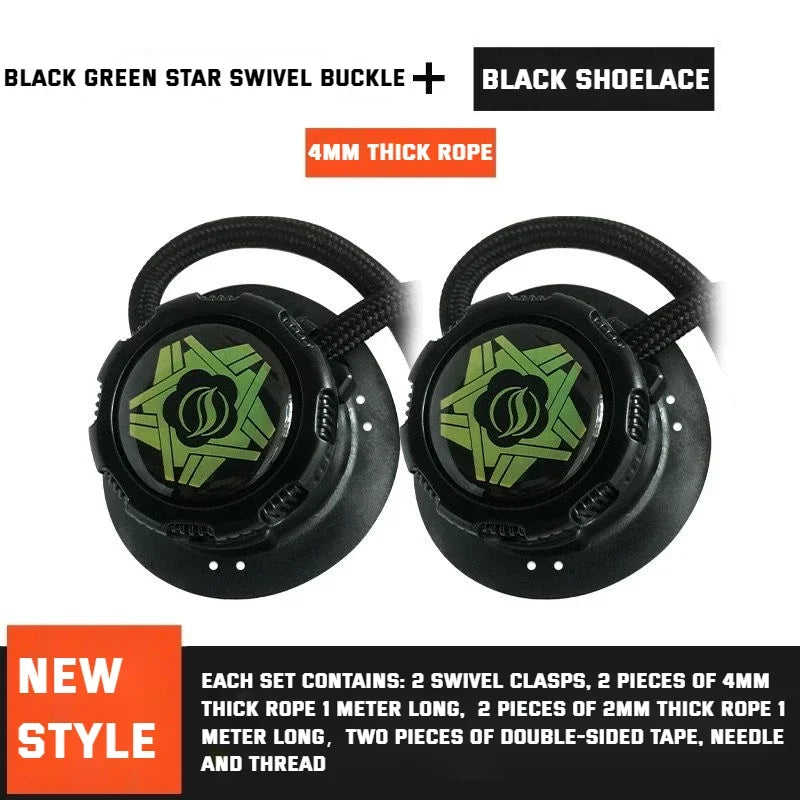 New Automatic Shoelaces Without ties Swivel Buckle Elastic Laces Sneakers Adult Kids unisex 4mm Round Shoelace Shoe Accessories