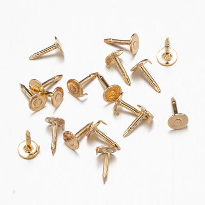100pc Metal Locking Pin Back Brooch Badge Holder Lapel Base For DIY Jewellery Material Making Supply Craft Accessories Handmade