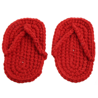 Newborn Photography Prop Accessories 1 Pair Baby Knitted Slippers Mini Handmade Crochet Shoes Boys Girls Fotografia Flip-flops