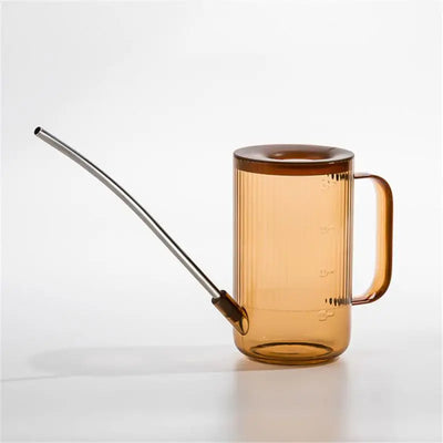 Long Spout Watering Can - Stainless Steel With Transparent Scalefor Precise Watering Of FlowersPotted Plants, And Greenery