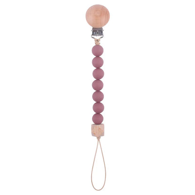 New Baby Products Made of Beech Wood Pacifier Clip To Soothe Silicone Bite Grind Teeth Angle Pacifier Chain Baby Toys Bebes