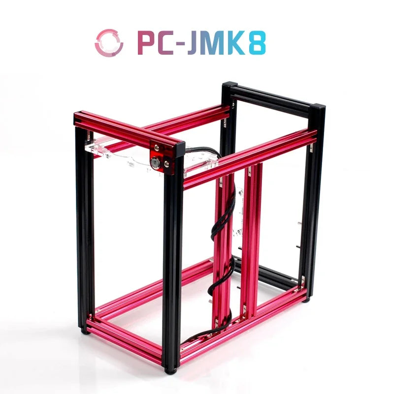 ATX/M-ATX Aluminum Computer Chassis Vertical Computer Gaming Case Rack Water-cooling Chassis Personality DIY MATX Gamer Cabinet