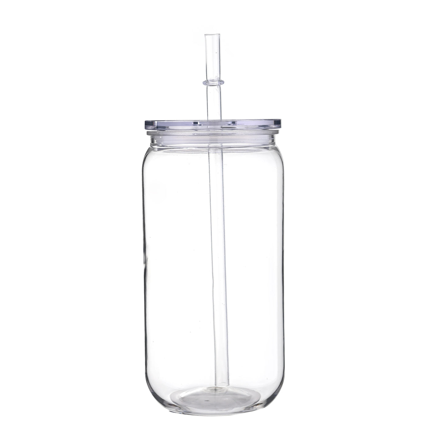 16oz Colorful Lid Transpare Plastic Cup with Lids And Straws Replacement Lids for Can Shaped  Iced Coffee Cups Cute Tumbler Cup