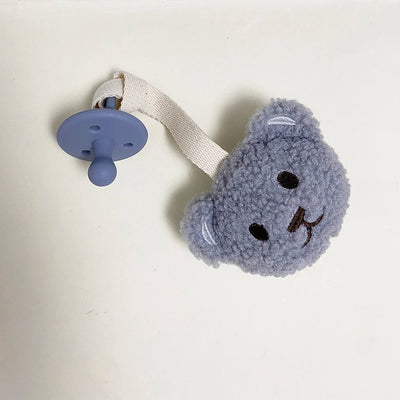 Baby Pacifier Clip Sherpa Star Moon Infant Newborn Pacifier Chain Silicone Nipple Soother Dummy Holder BPA Free Baby Accessory