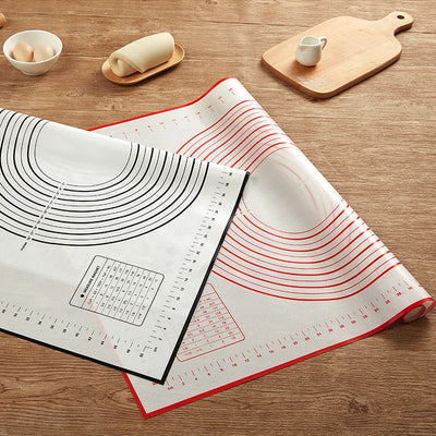 Large Size Silicone Kneading Pad Non-Stick Surface Rolling Dough Mat With Scale Kitchen Cooking Pastry Sheet Oven Liner Bakeware