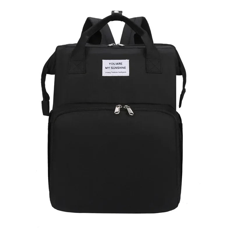 Lightweight Mother and Baby Bag Multifunctional Large Capacity Mom Bed Bag New Portable Folding Mommy Bag Crib Stroller Backpack