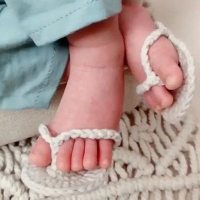 Newborn Photography Props Mini Crocheted Babies Slippers Photo Tools W3JF