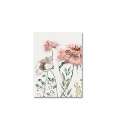 3PCS Nordic Pink Flower Wall Art Canvas Painting Prints Botanical Poster for Bedroom Farmhouse Living Room Decorative Picture