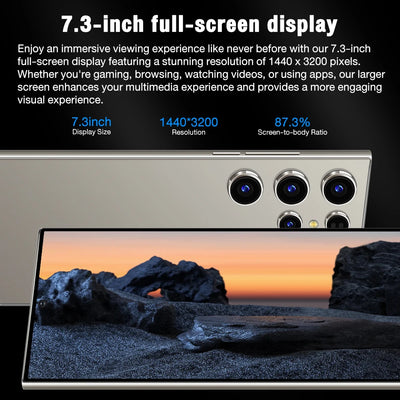 2025 New S25 Ultra Smartphone Original 7.3 Inch Celulares Android Moblie Phones Unlocked 5G Dual Sim Global Version CellPhones