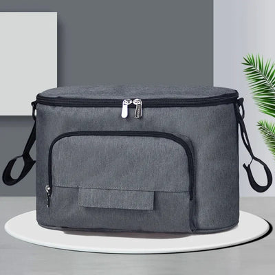 Black Stroller Organizer Bags Mummy Large Capacity Travel Hanging Bag Bottle Holder Pram Diaper Bags Baby Stroller Accessories
