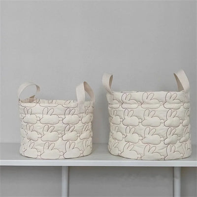 South Korea Ins Dirty Clothes Storage Basket Baby Diaper Storage Basket Home Quilted Children's Toys Clutter Sorting Basket