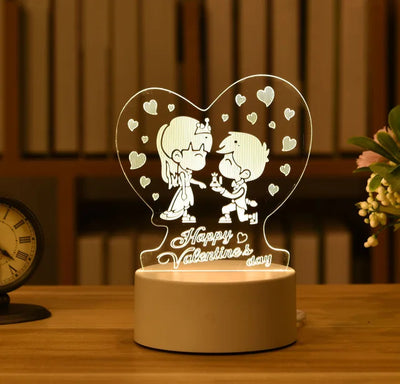 3D Lamp Acrylic USB LED Night Lights Neon Sign Lamp Xmas Christmas Decorations for Home Bedroom Birthday Decor Wedding Gifts